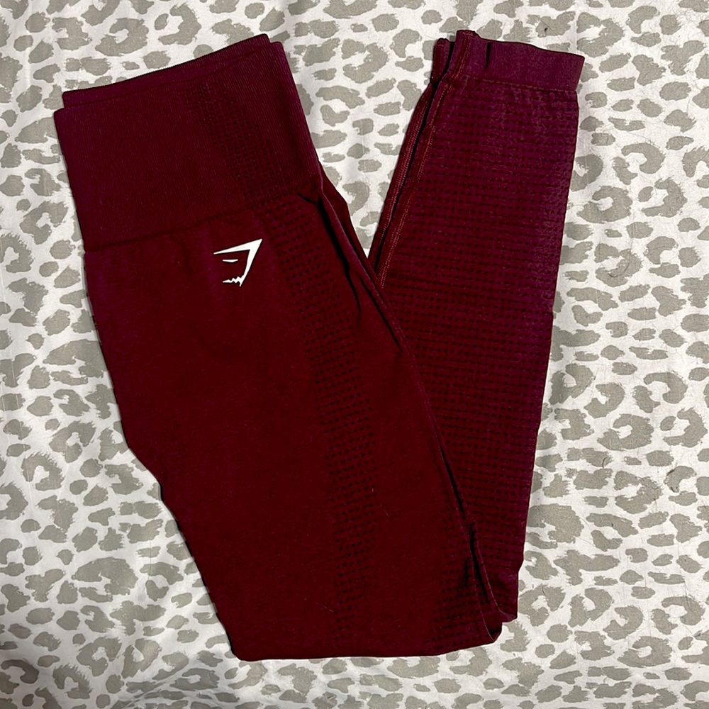 GYMSHARK Vital Seamless 2.0 in Baked Maroon Marl